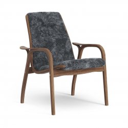 FÅTÖLJ LAMINETT, OLJAD VALNÖT