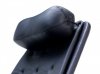 Jetsonfåtölj i svart läder från DUX - nackkudde