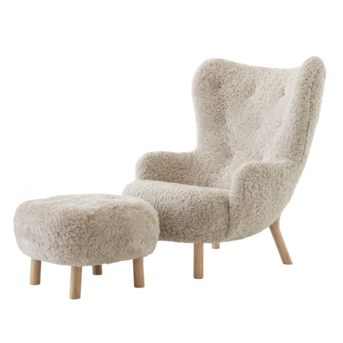 FÅTÖLJ PETRA VB3 MED FOTPALL