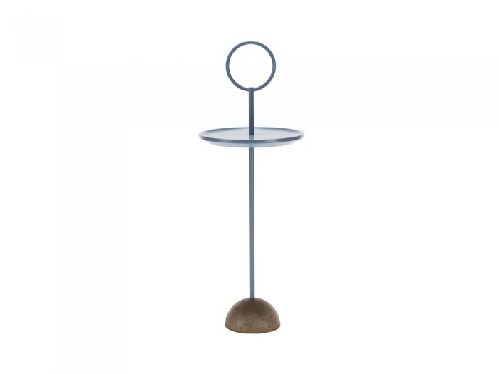 Sidobord LOLLIPOP ask blåbetsad